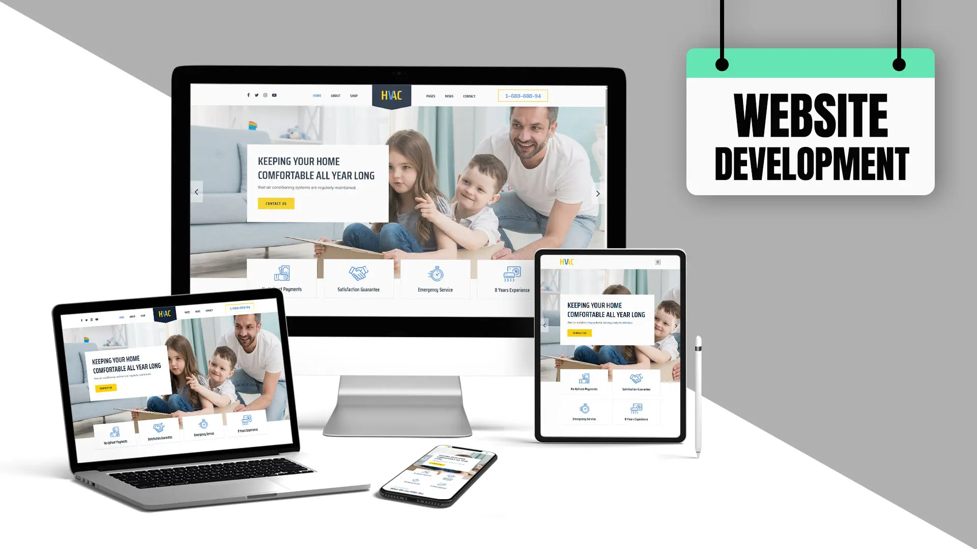 Custom website development for businesses and brands